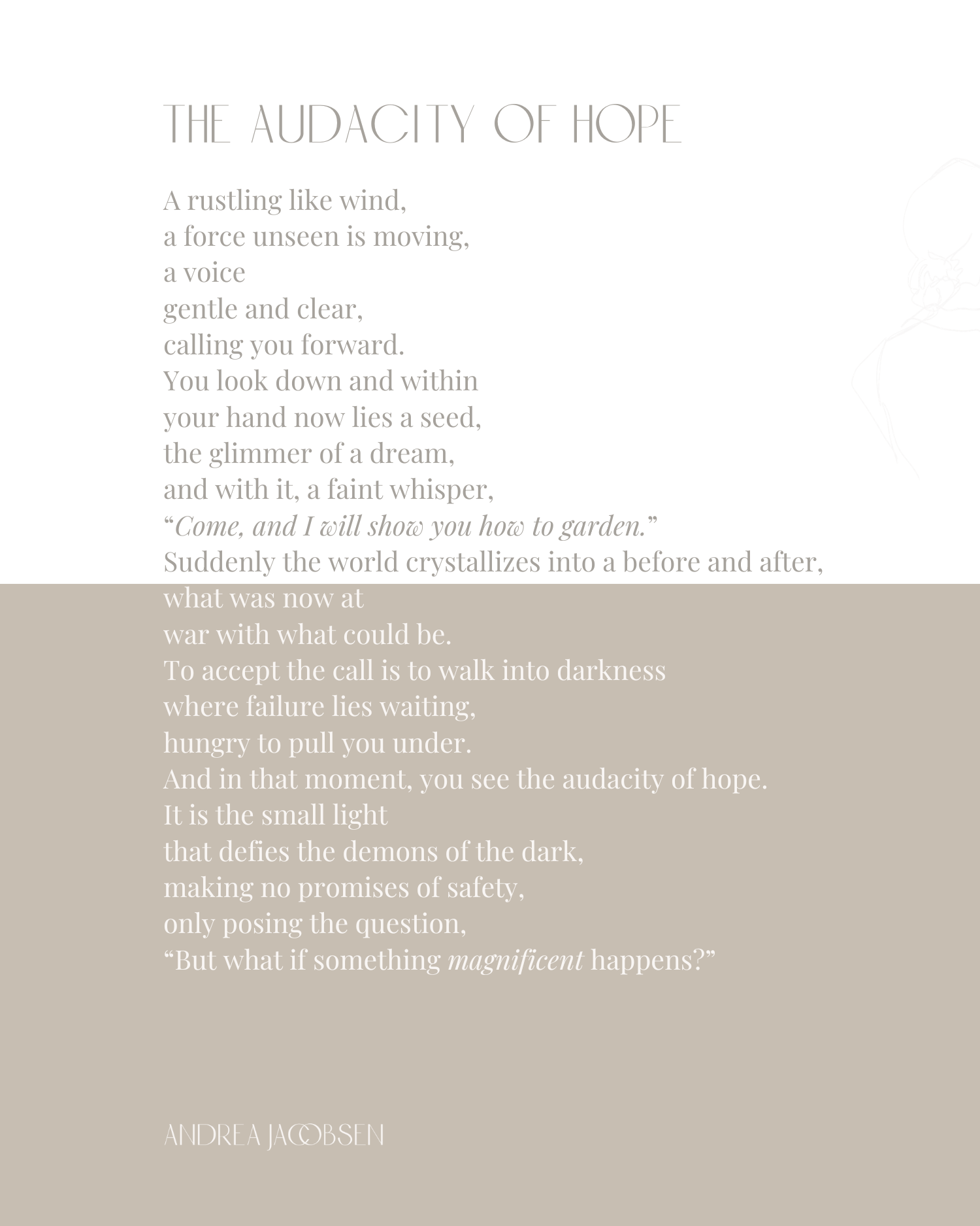 The Audacity of Hope