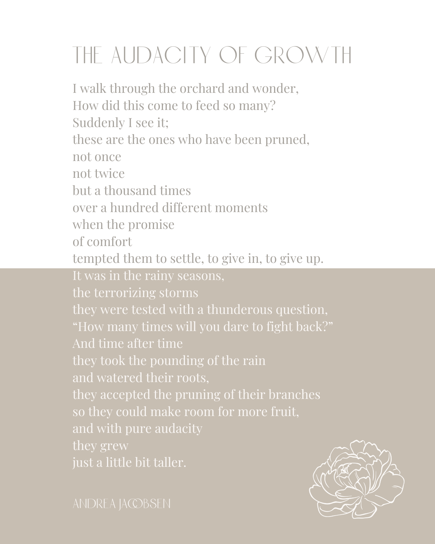 The Audacity of Growth