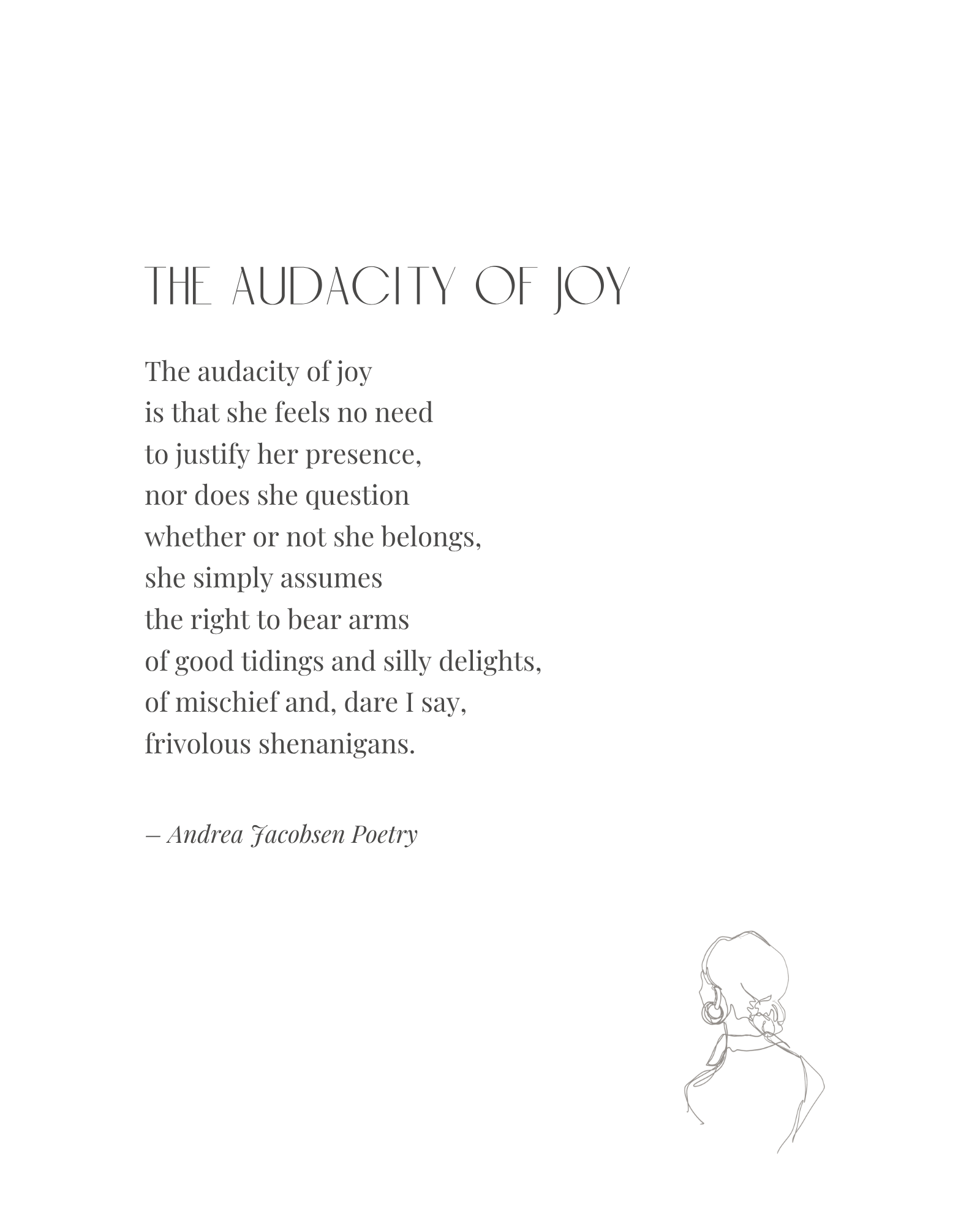 The Audacity of Joy